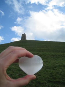 Selenite Heart at the Tor